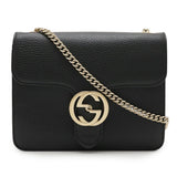 Gucci Interlocking G Leather Shoulder Bag