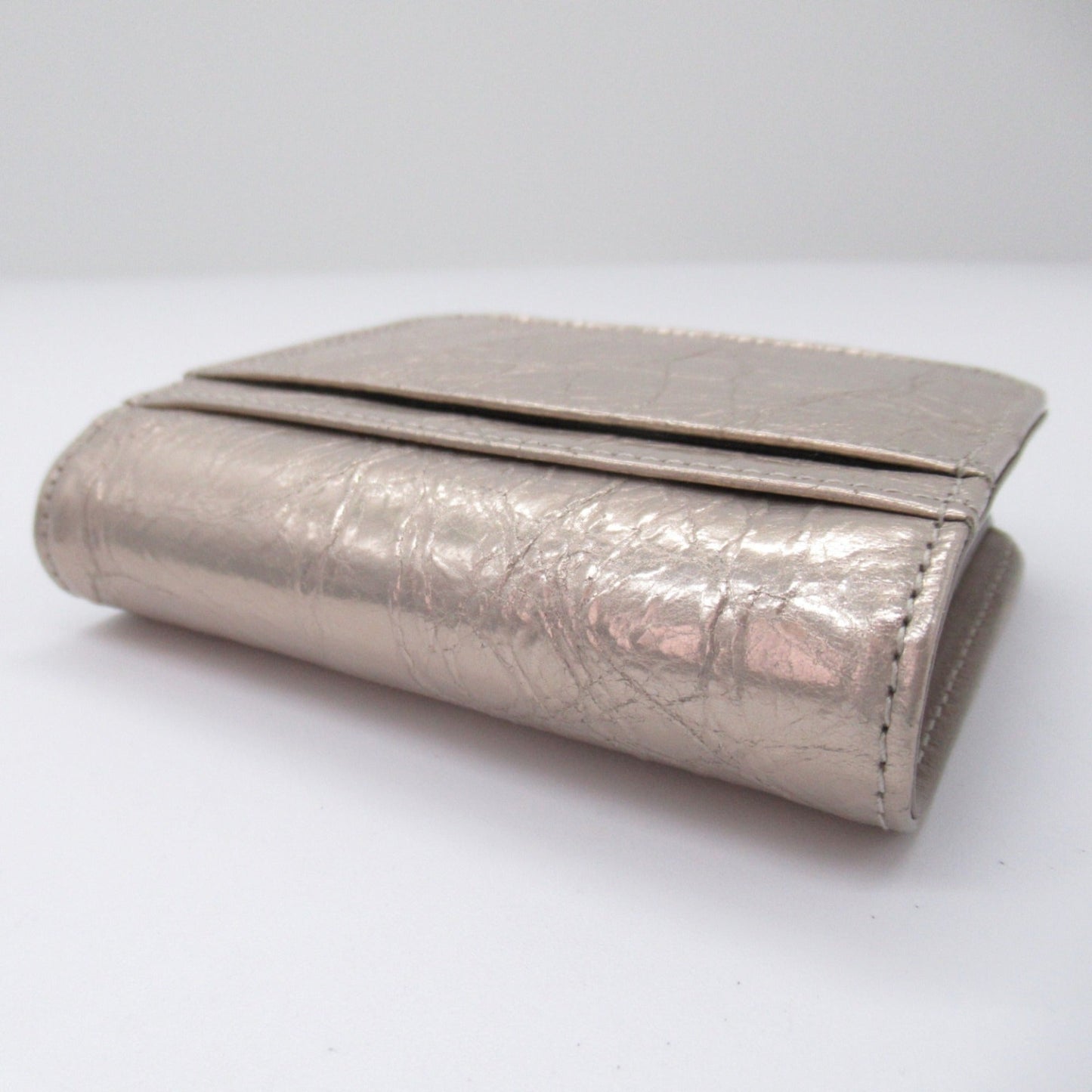 Blnciaga  Leather Middle Wallet (Bi-Fold)