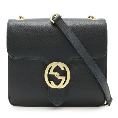 Gucci Interlocking G Leather Shoulder Bag