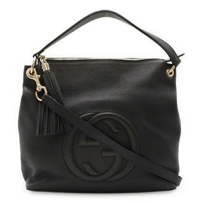 Gucci Soho Interlocking G Leather 2way Shoulder Bag