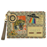Gucci Courier GG Supreme Clutch Bag