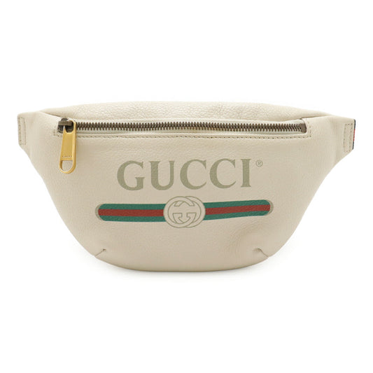 Gucci Gucci Print Leather Belt Bag