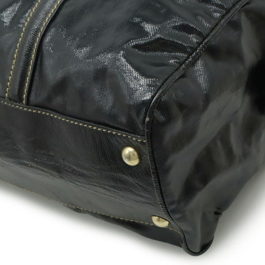 Gucci Interlocking G Coated Canvas Boston Bag
