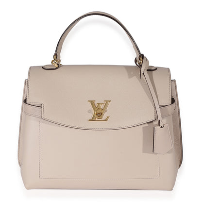 Louis Vuitton Louis Vuitton Greige Soft Calfskin Lockme Ever MM