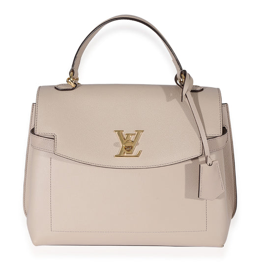 Louis Vuitton Louis Vuitton Greige Soft Calfskin Lockme Ever MM