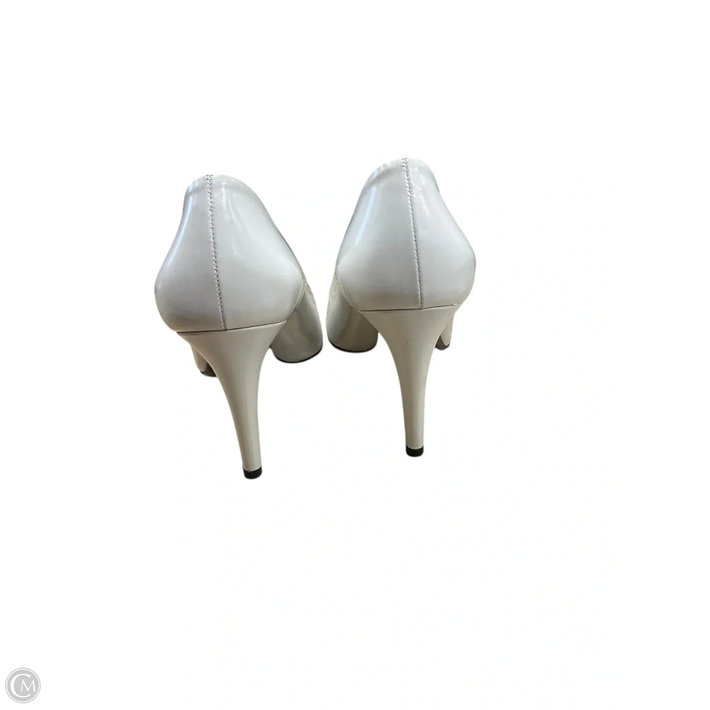 Shoes Luxury Designer By Prada In Black & White, Size: 7.5