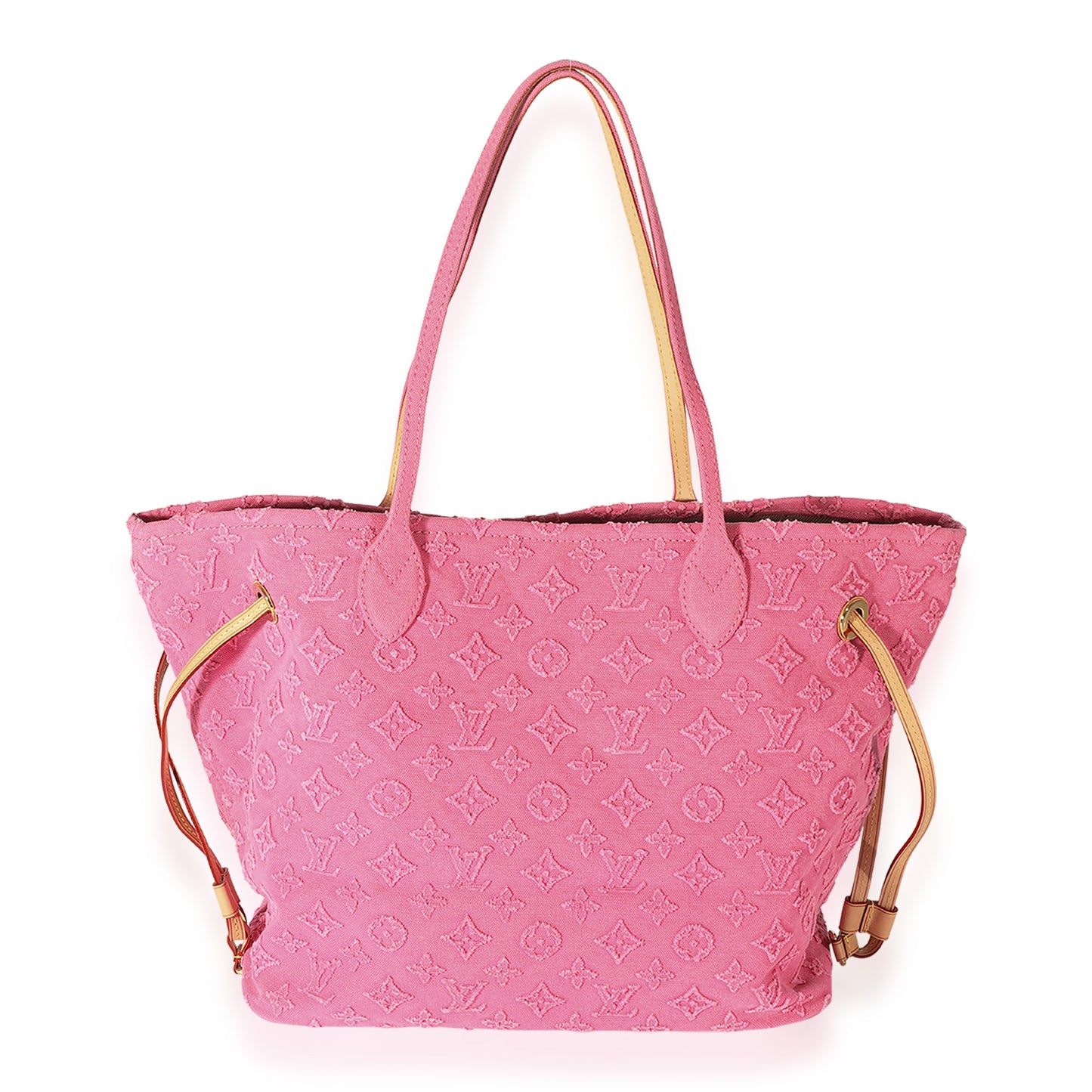 Louis Vuitton Louis Vuitton Monogram Denim Neverfull MM Rose