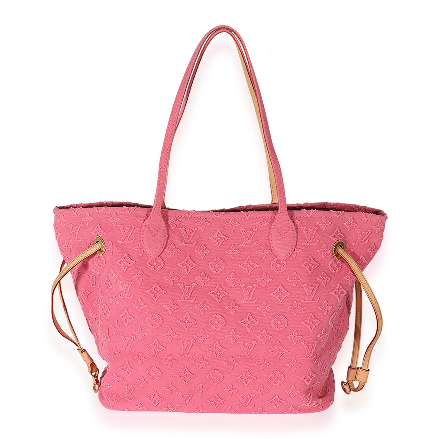 Louis Vuitton Louis Vuitton Monogram Denim Neverfull MM Rose