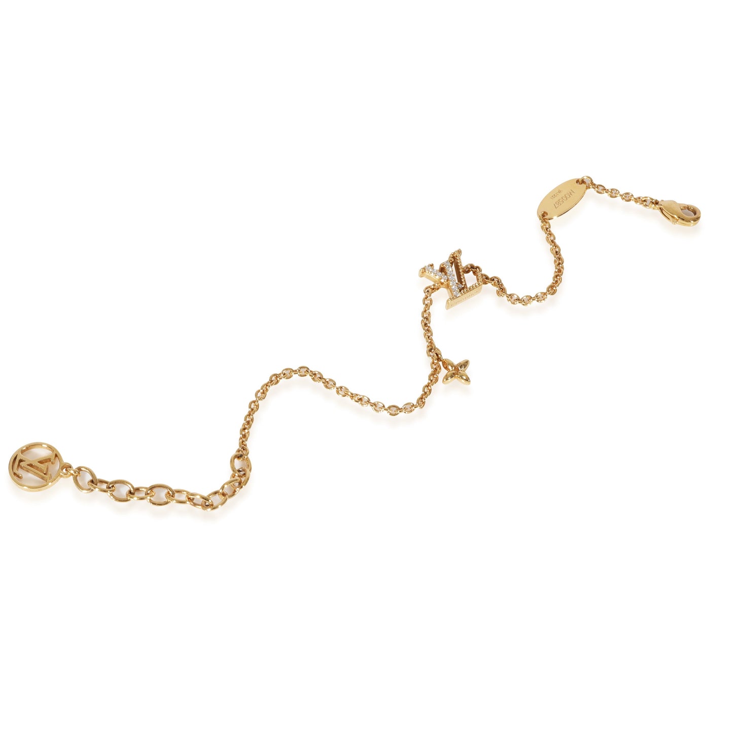 Louis Vuitton Louis Vuitton Gold Tone LV Iconic Bracelet
