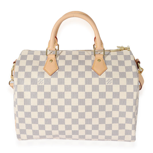 Louis Vuitton Louis Vuitton Canvas Damier Azur Bandouliere Speedy 30