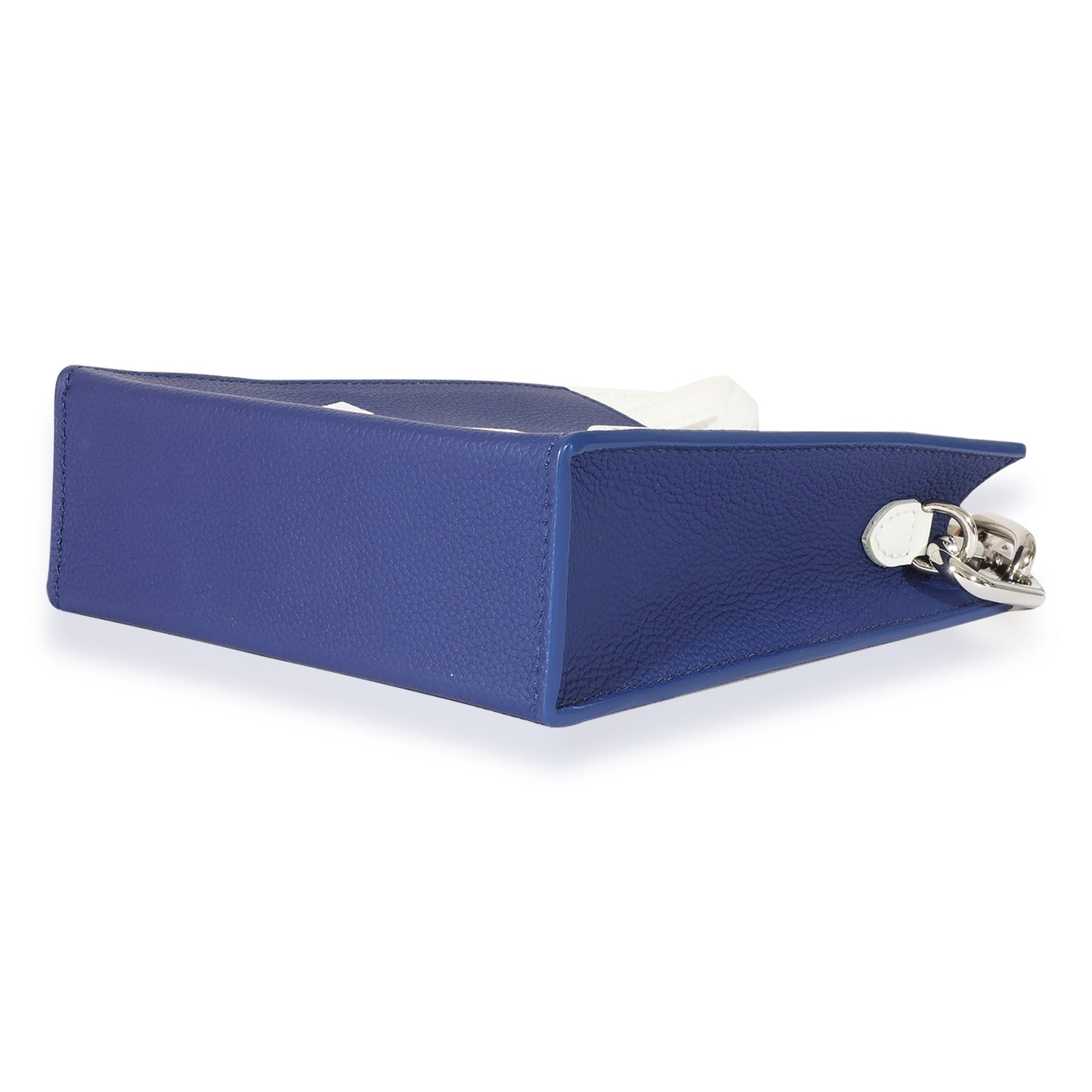 Louis Vuitton Louis Vuitton Blue & White Leather Everyday LV Sac Plat XS