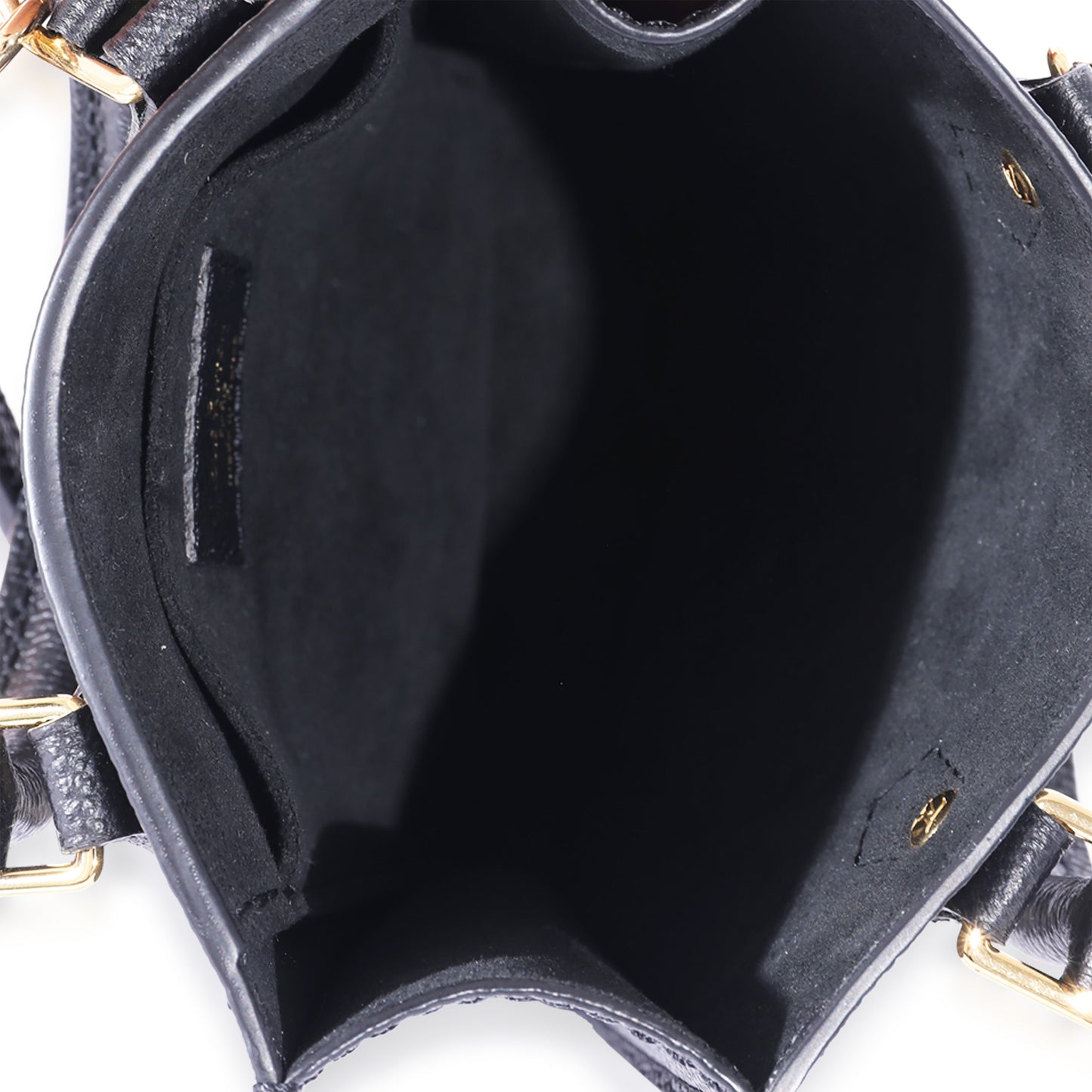 Louis Vuitton Louis Vuitton Black & Beige Monogram Empreinte Petit Sac Plat