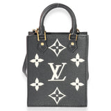 Louis Vuitton Louis Vuitton Black & Beige Monogram Empreinte Petit Sac Plat