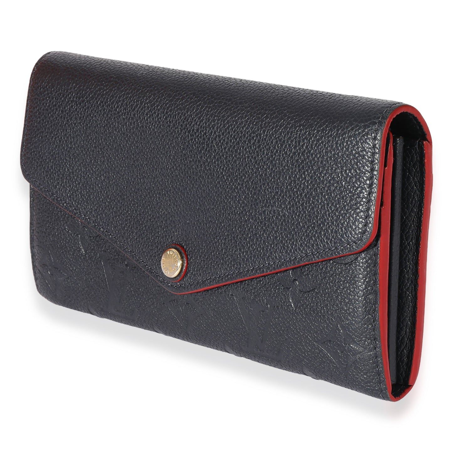 Louis Vuitton Louis Vuitton Marine Rouge Empreinte Sarah Wallet