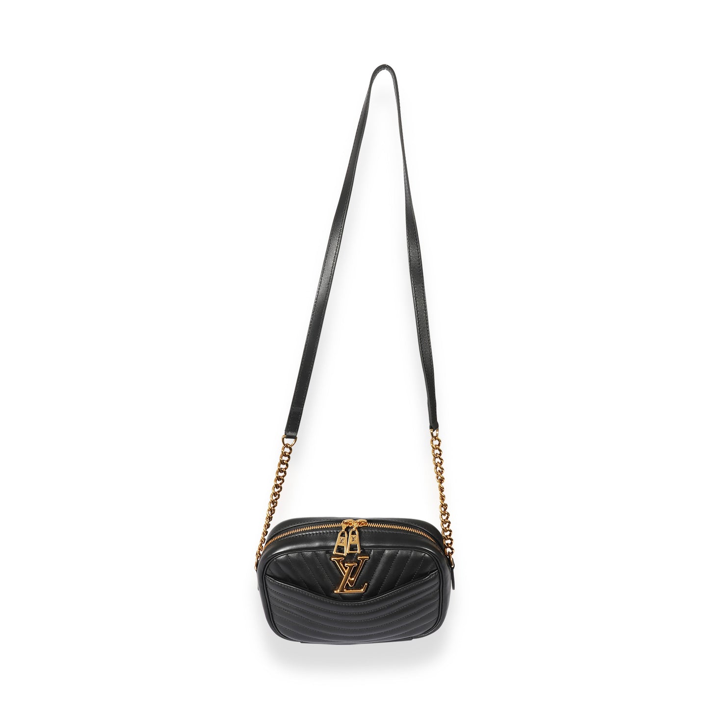 Louis Vuitton Louis Vuitton Black Leather New Wave Camera Bag
