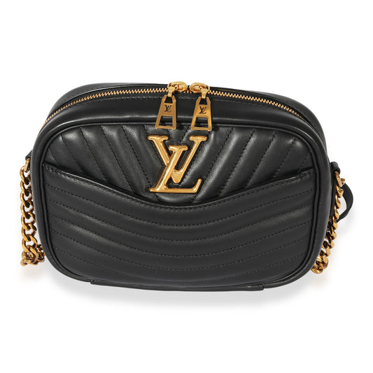 Louis Vuitton Louis Vuitton Black Leather New Wave Camera Bag
