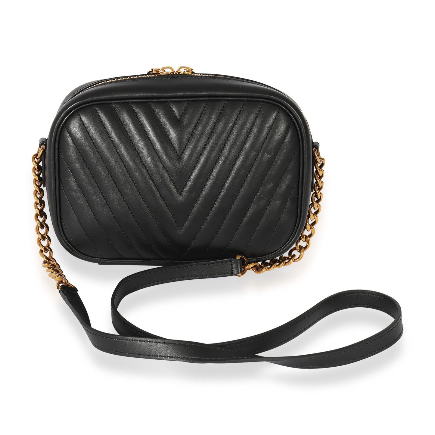 Louis Vuitton Louis Vuitton Black Leather New Wave Camera Bag