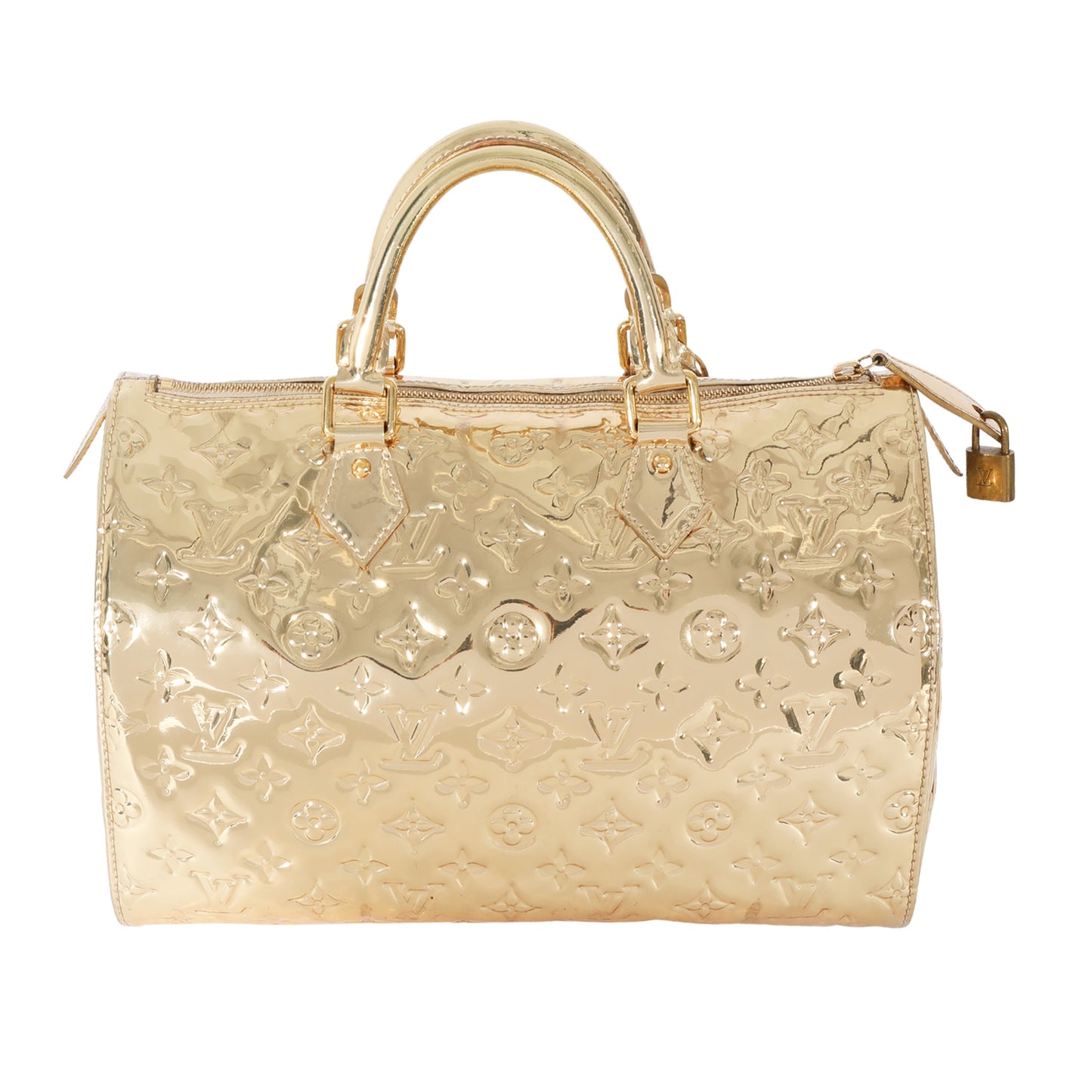 Louis Vuitton Louis Vuitton Monogram Miroir Vinyl Gold Speedy 30
