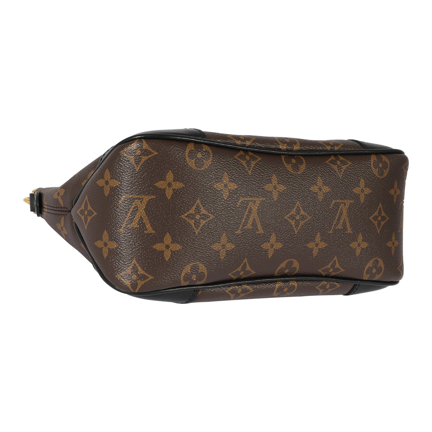 Louis Vuitton Louis Vuitton Black Leather & Monogram Canvas Boulogne NM