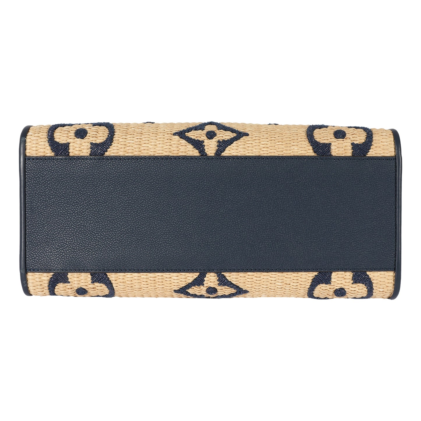 Louis Vuitton Louis Vuitton Blue Monogram Raffia Giant OnTheGo MM