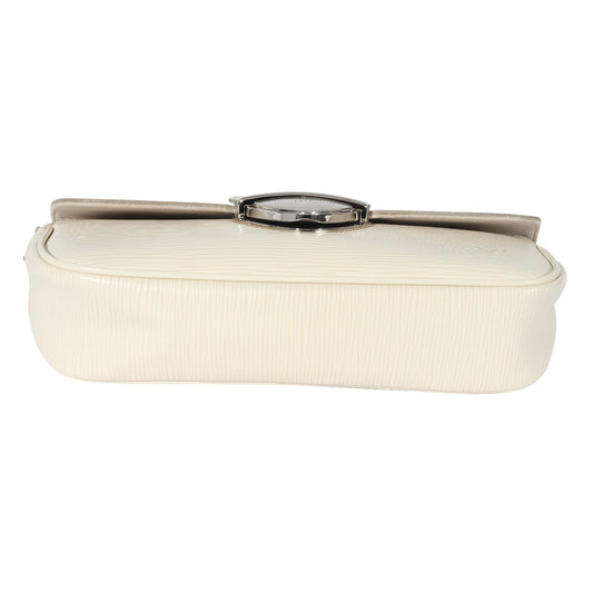 Louis Vuitton Louis Vuitton White Epi Montaigne Pochette