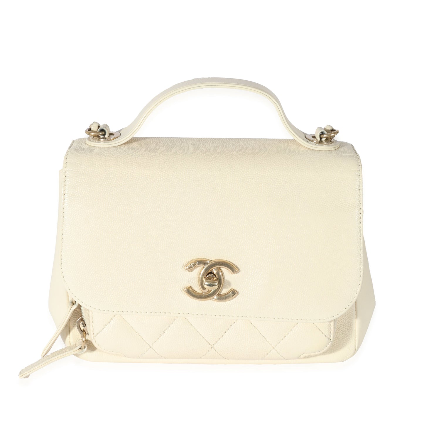 Chanel Cream Caviar Mini Business Affinity Flap Handbag