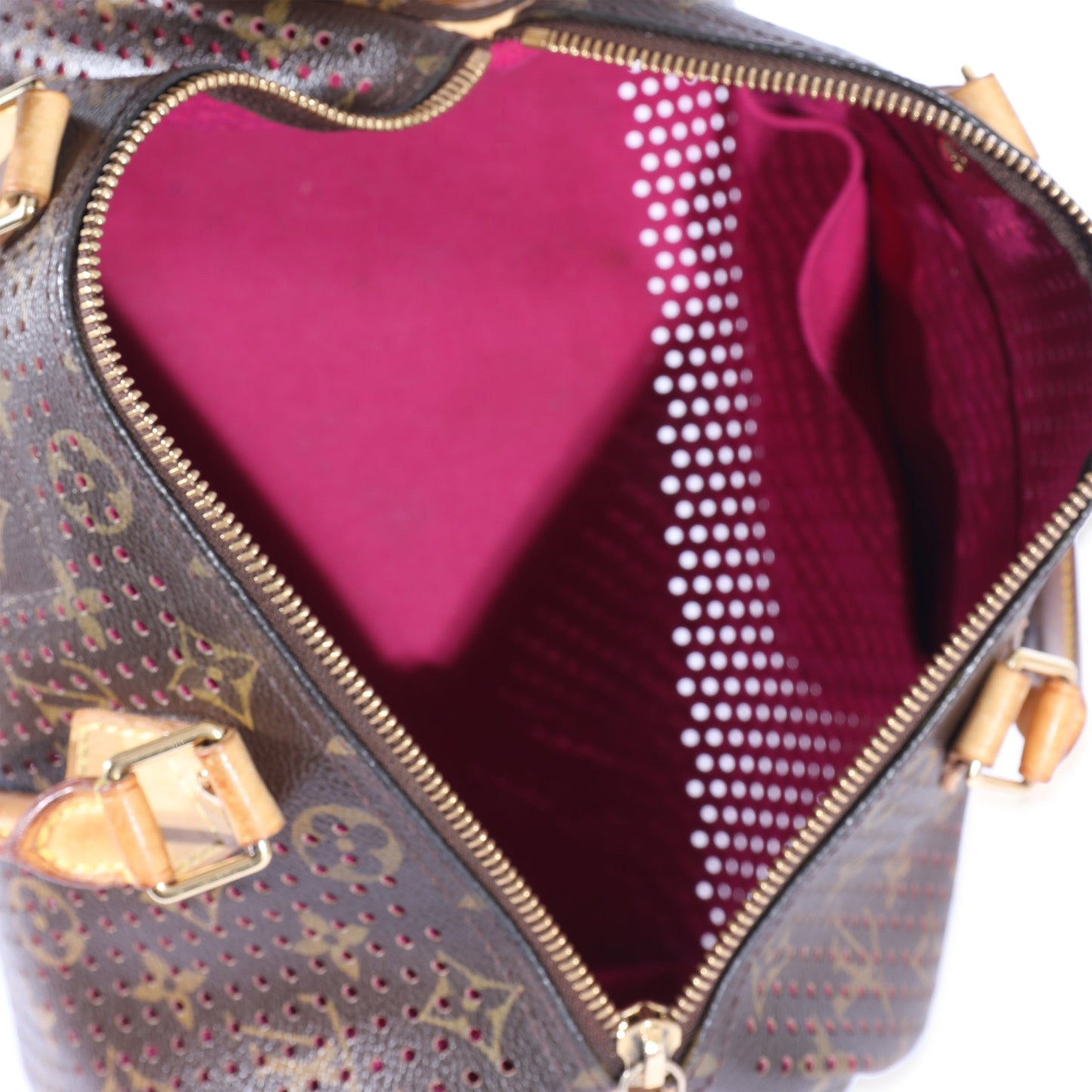 Louis Vuitton Louis Vuitton Perforated Fuchsia Monogram Canvas Speedy 30