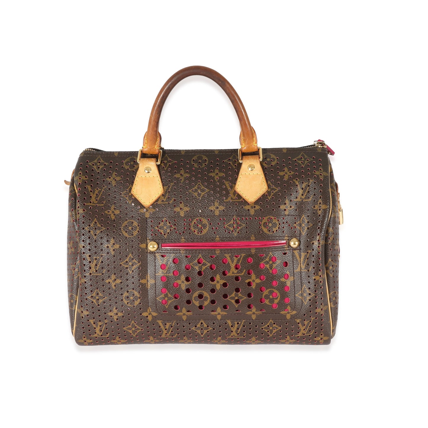Louis Vuitton Louis Vuitton Perforated Fuchsia Monogram Canvas Speedy 30