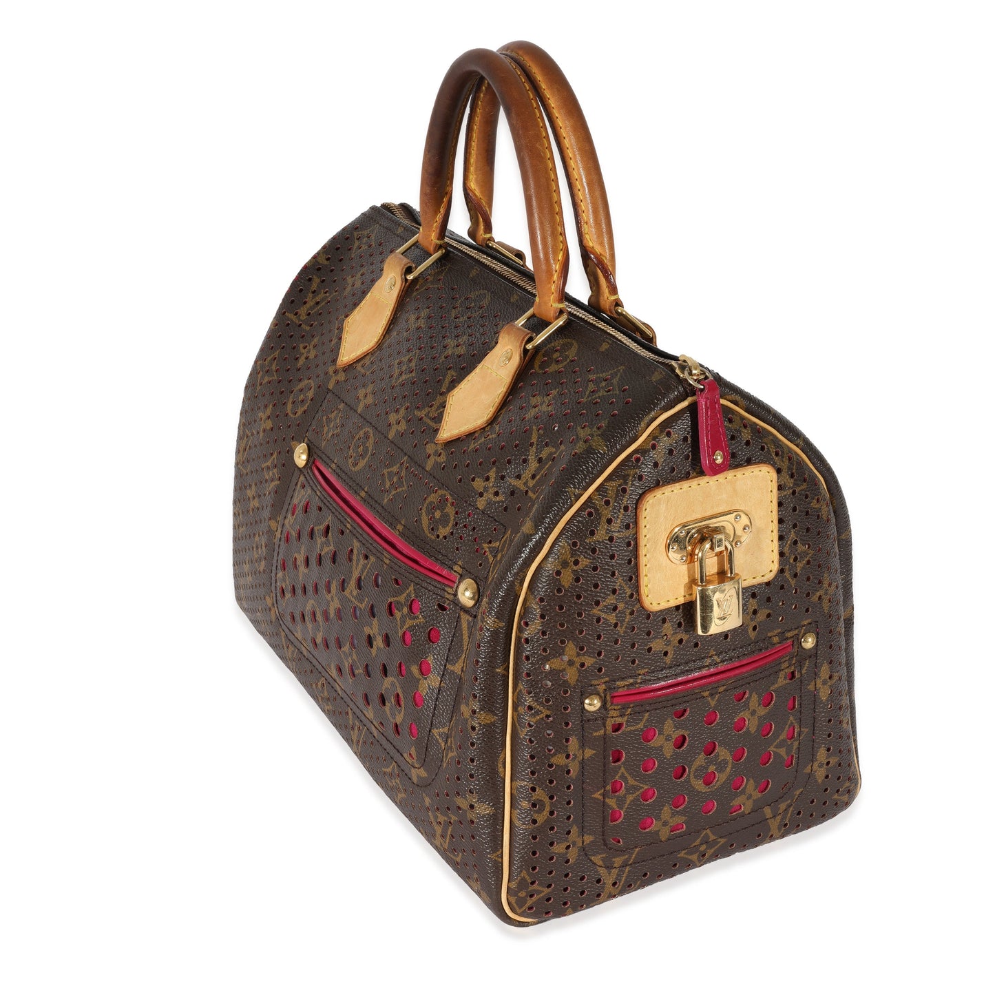 Louis Vuitton Louis Vuitton Perforated Fuchsia Monogram Canvas Speedy 30