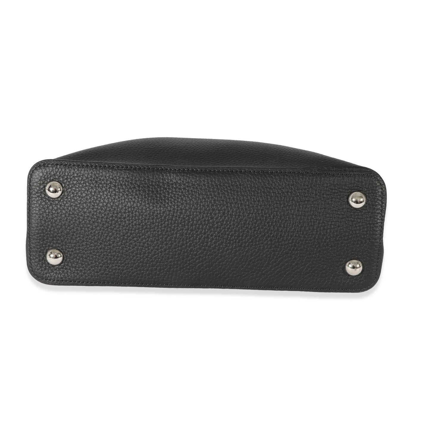 Louis Vuitton Louis Vuitton Black Taurillon Python Capucines MM