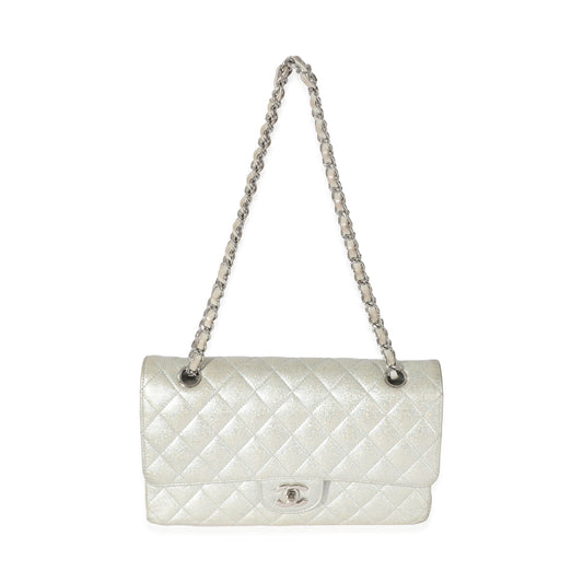 CHANEL 21K Glitter Caviar Medium Classic Double Flap Bag