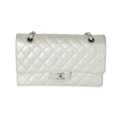 CHANEL 21K Glitter Caviar Medium Classic Double Flap Bag