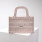 DIR1286m Book Tote rose pink mini size 22.5CM Oblique