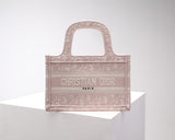 DIR1286m Book Tote rose pink mini size 22.5CM Oblique