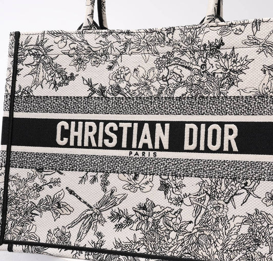 DIR1286 Book Tote tote bag grey Embroidery LOGO