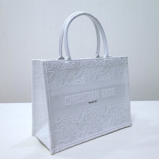 DIR1286 Book Tote big size MINI 36.5CM 41.5CM white-3