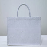 DIR1286 Book Tote big size MINI 36.5CM 41.5CM white-3