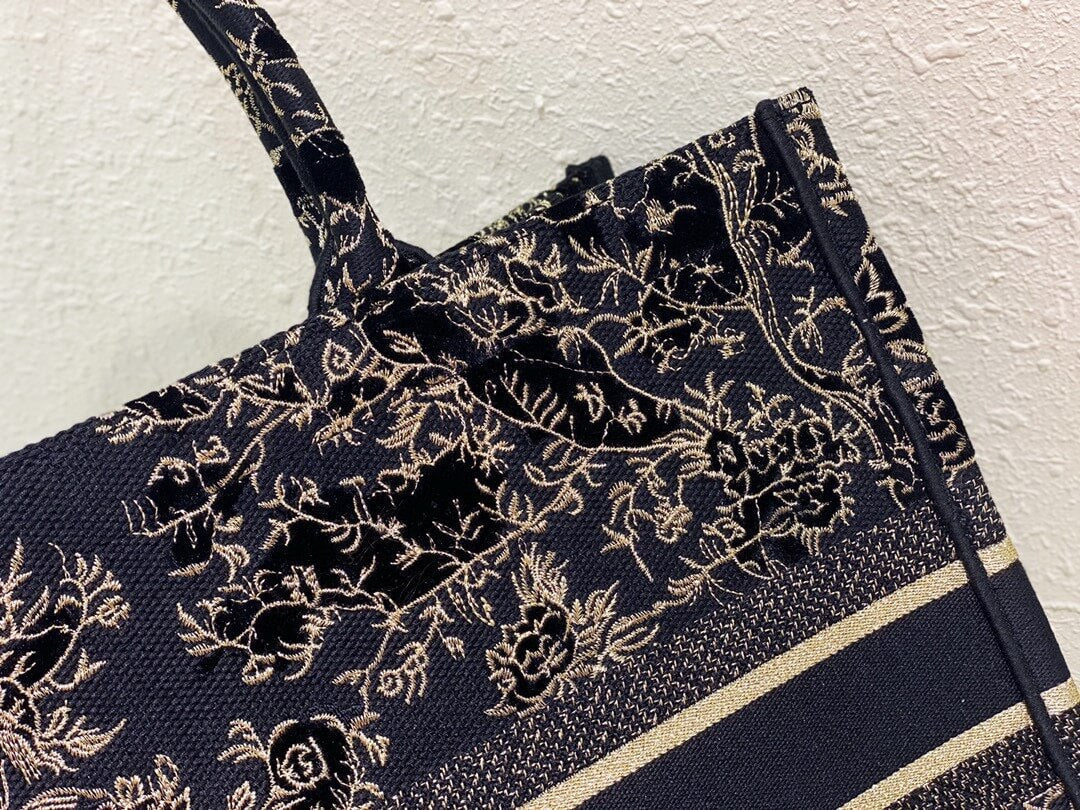 DIR1286 Book Tote bird navy blue