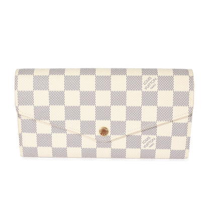 Louis Vuitton Louis Vuitton Damier Azur Canvas Sarah Wallet