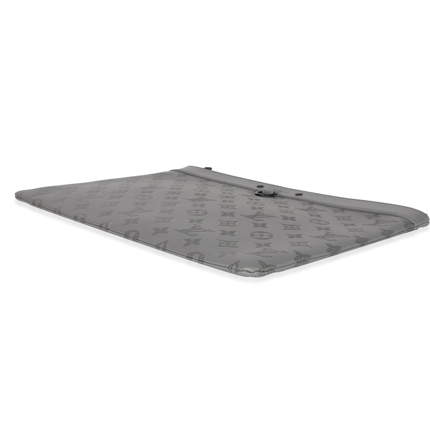 Louis Vuitton Louis Vuitton Charcoal Grey Monogram Shadow Discovery Pouch GM