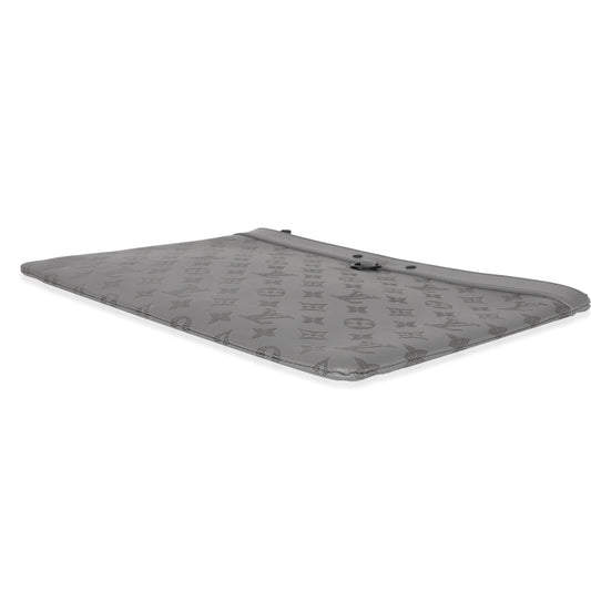 Louis Vuitton Louis Vuitton Charcoal Grey Monogram Shadow Discovery Pouch GM