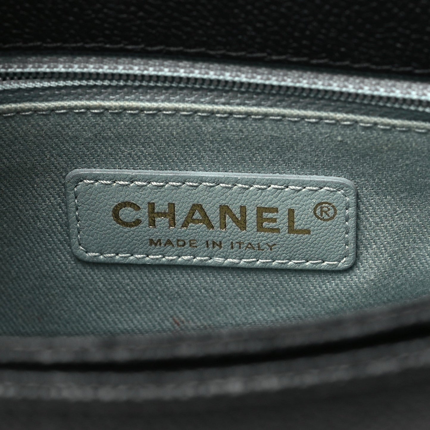 Amelia Grained Calfskin Quilted Small Cuba Top Handle Flap Black
