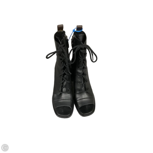 Boots Luxury Designer By Louis Vuitton In Black, Size: 10