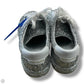 Shoes Luxury Designer By Yves Saint Laurent In Silver, Size: 5.5