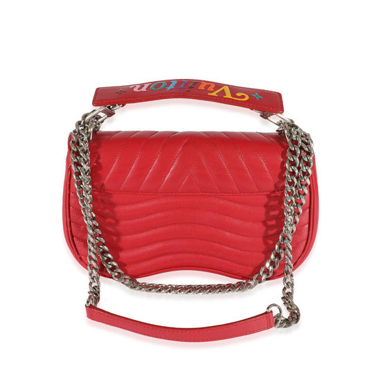 Louis Vuitton Louis Vuitton Red Leather New Wave Chain PM