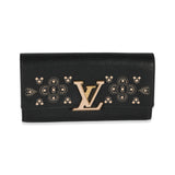 Louis Vuitton Louis Vuitton Black Leather Capucines Wallet