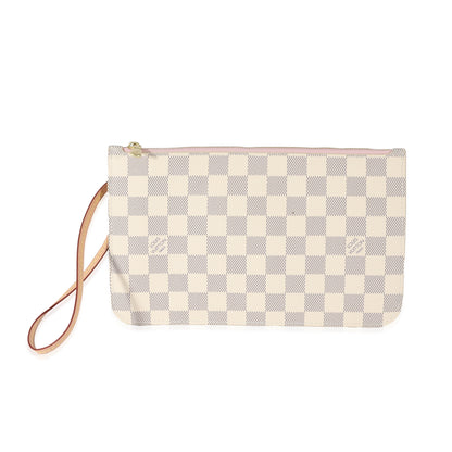 Louis Vuitton Louis Vuitton Canvas Damier Azur Neverfull Pochette