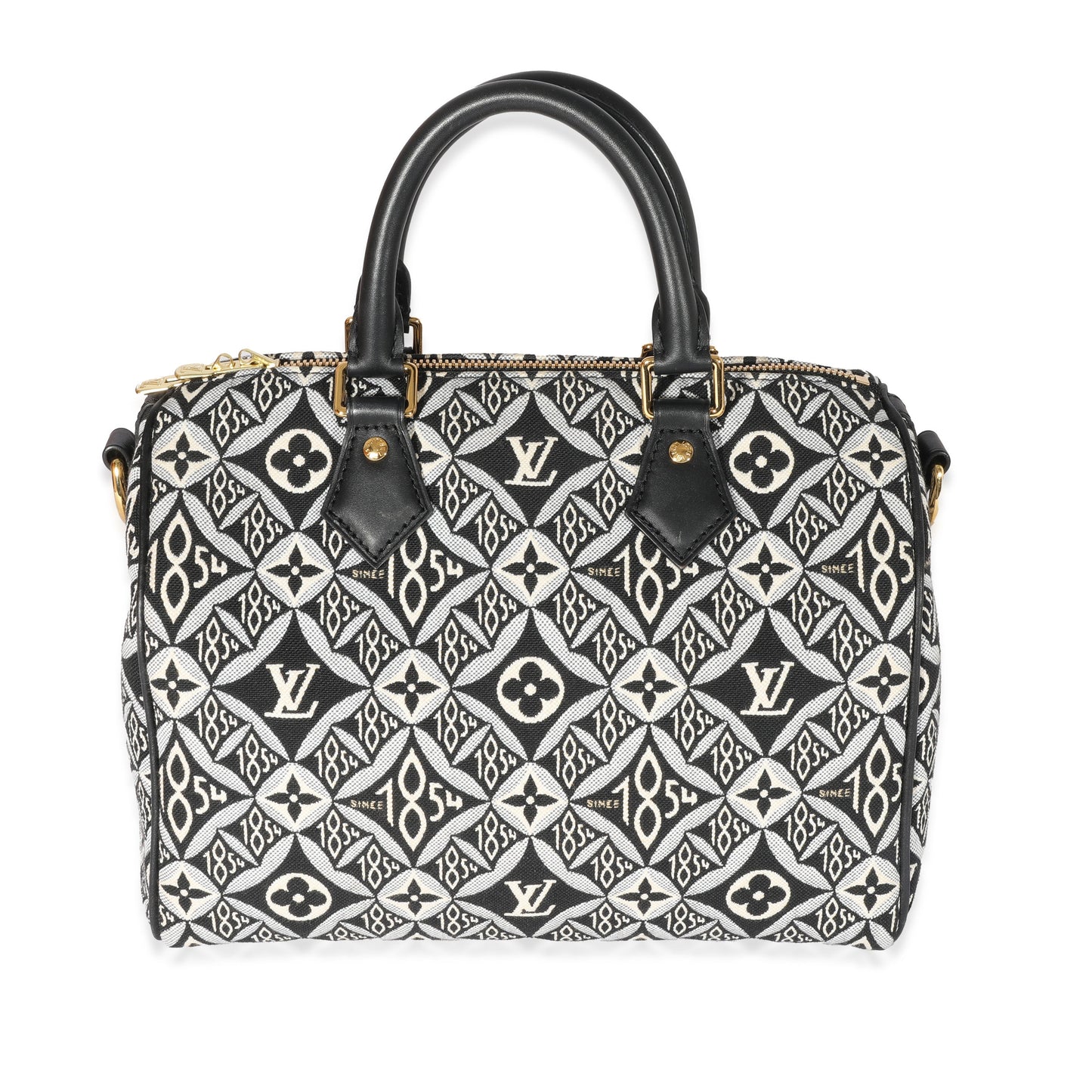 Louis Vuitton Louis Vuitton Grey Jacquard Since 1854 Speedy Bandouliere 25
