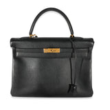 Hermes Black Ardennes Kelly 35 Retourne
