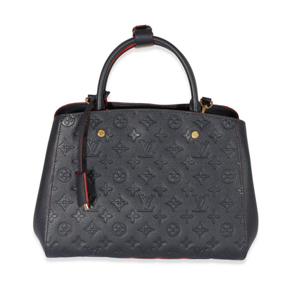 Louis Vuitton Louis Vuitton Marine Rouge Empreinte Montaigne MM